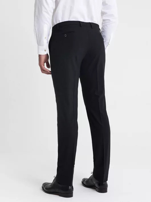 Pantalon de ville bi-extensible auto défroissable noir homme grande taille | Capel