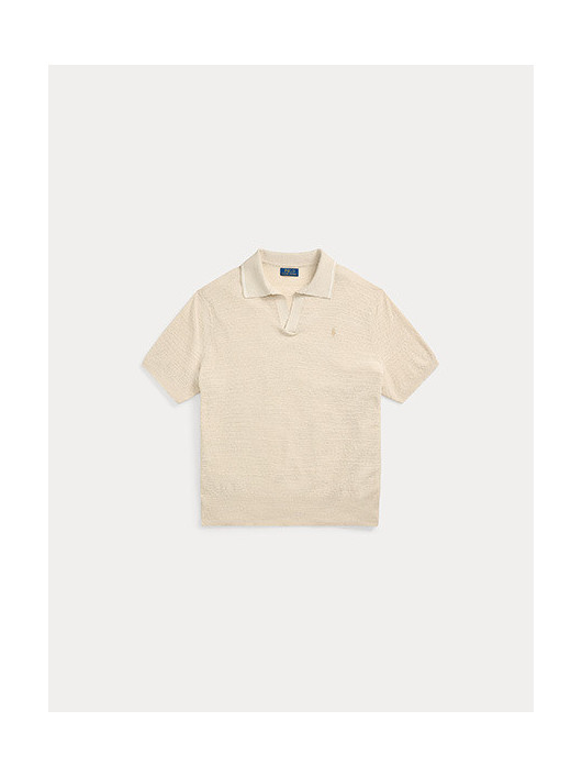 Polo Maille Beige Ralph Lauren Grande Taille beige homme grande taille - Capelstore