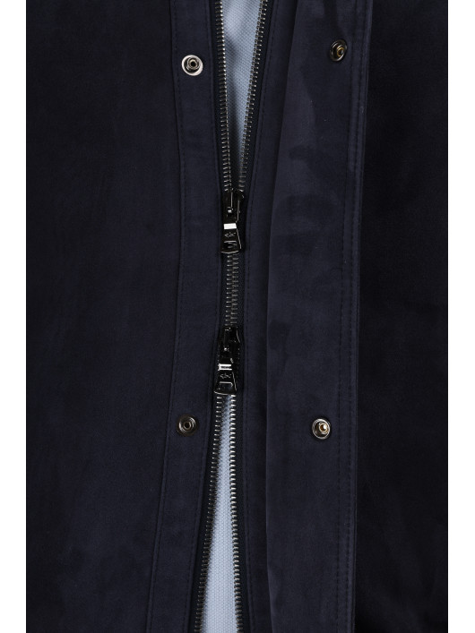 Blouson Cuir Marine Paul&shark Grande Taille marine homme grande taille - Capelstore