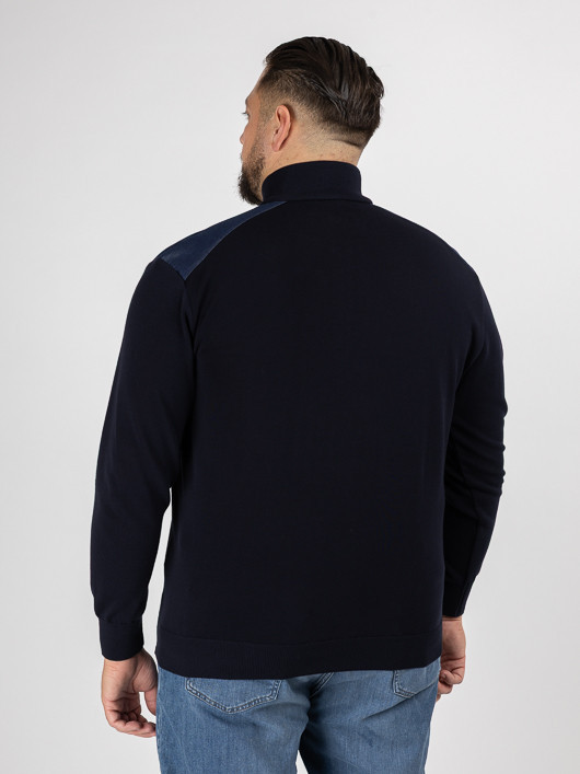 Pull Camionneur Paul & Shark Grande Taille marine homme grande taille - Capelstore