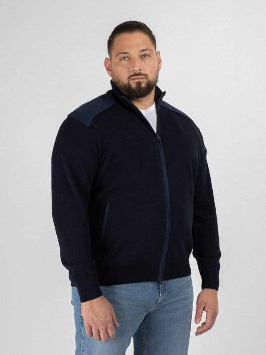 Cardigan Camionneur Paul&shark Grande Taille marine homme grande taille - Capelstore