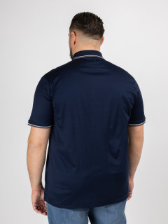 Polo Mercerise Marine Paul & Shark Grande Taille marine homme grande taille - Capelstore