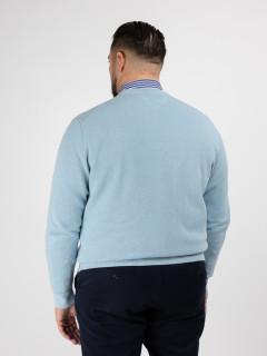 Pull Texture Bleu Ciel Tommy Hilfiger Grande Taille bleu ciel homme grande taille - Capelstore