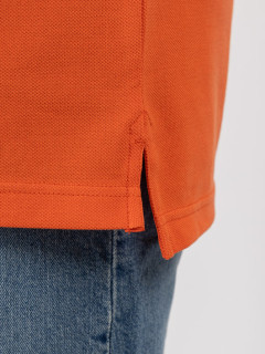 Polo Orange Tommy Hilfiger Grande Taille cannelle homme grande taille - Capelstore