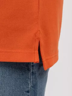 Polo Orange Tommy Hilfiger Grande Taille cannelle homme grande taille - Capelstore
