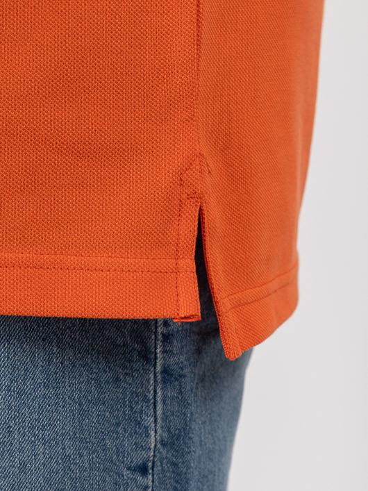 Polo Orange Tommy Hilfiger Grande Taille cannelle homme grande taille - Capelstore