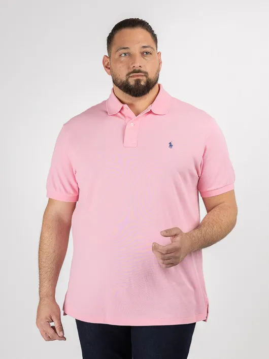 Polo Rose Ralph Lauren Grande Taille rose homme grande taille - Capelstore