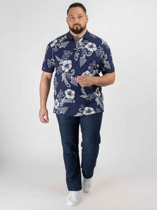 Polo Fleurs Ralph Lauren Grande Taille marine homme grande taille - Capelstore