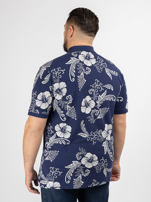 Polo Fleurs Ralph Lauren Grande Taille marine homme grande taille - Capelstore