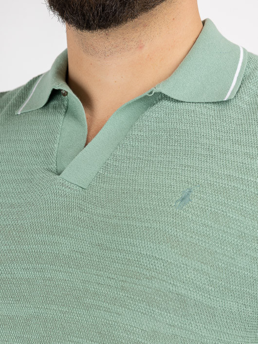 Polo Maille Vert Ralph Lauren Grande Taille vert amande homme grande taille - Capelstore