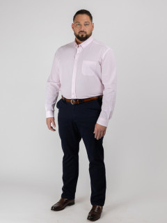 Chemise Ralph Lin Rose Capel Grande Taille rose homme grande taille - Capelstore