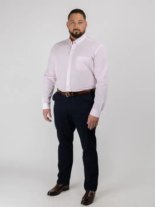Chemise Ralph Lin Rose Capel Grande Taille rose homme grande taille - Capelstore