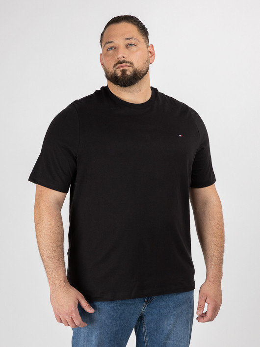 Tee-shirt Noir Tommy Hilfiger Grande Taille noir homme grande taille - Capelstore