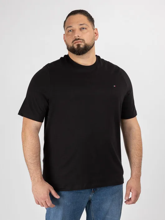 Tee-shirt Noir Tommy Hilfiger Grande Taille noir homme grande taille - Capelstore