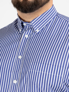 Chemise Ralph Rayee Double Retors Capel Grande Taille marine homme grande taille - Capelstore