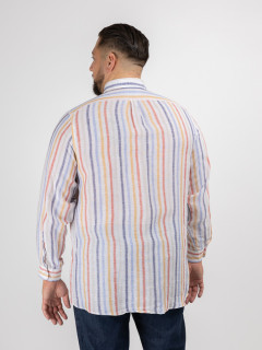 Chemise Ralph Lin Raye Capel Capel Grande Taille  homme grande taille - Capelstore