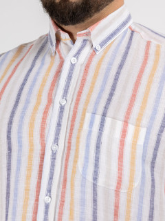 Chemise Ralph Lin Raye Capel Capel Grande Taille  homme grande taille - Capelstore