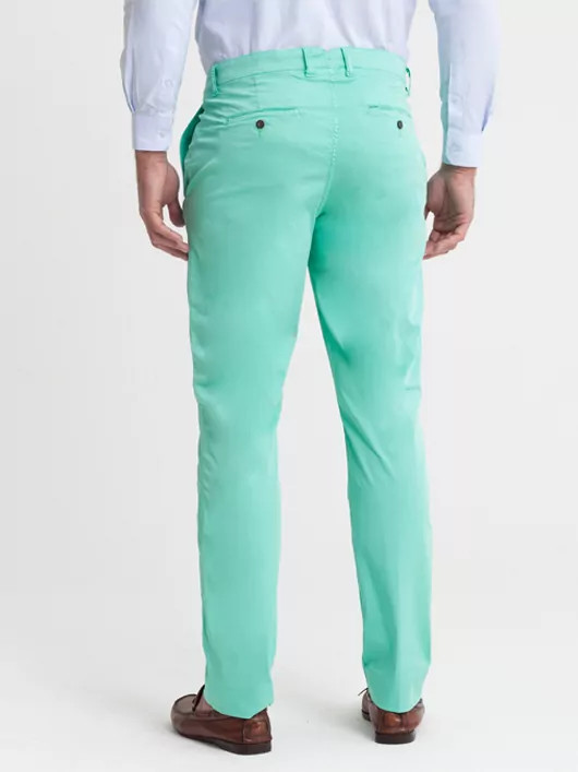 Chino Uni Vert Capel Grandes Tailles