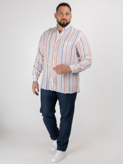 Chemise Ralph Lin Raye Capel Capel Grande Taille  homme grande taille - Capelstore