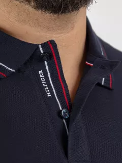 Polo Marine Tommy Hilfiger Grande Taille marine homme grande taille - Capelstore