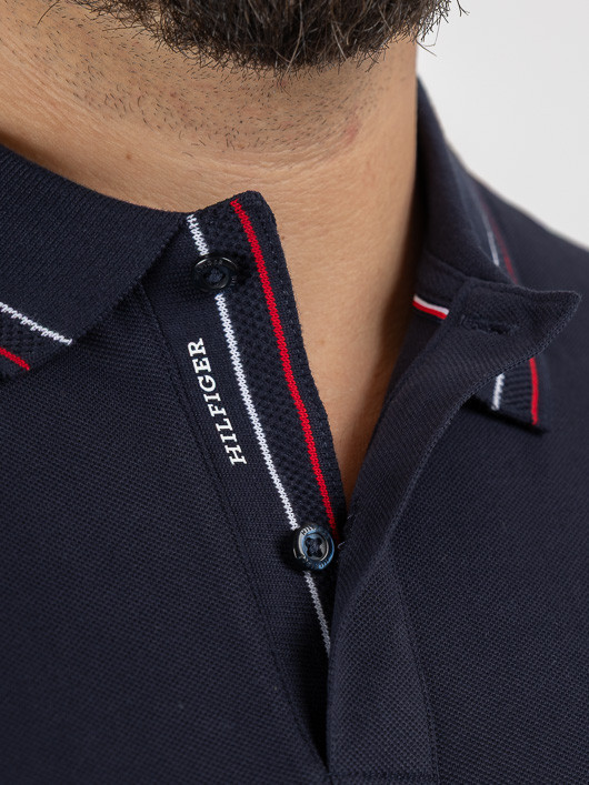Polo Marine Tommy Hilfiger Grande Taille marine homme grande taille - Capelstore