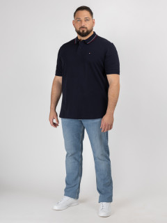 Polo Marine Tommy Hilfiger Grande Taille marine homme grande taille - Capelstore