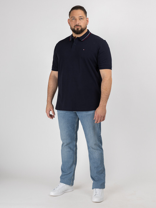 Polo Marine Tommy Hilfiger Grande Taille marine homme grande taille - Capelstore