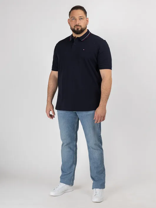 Polo Marine Tommy Hilfiger Grande Taille marine homme grande taille - Capelstore