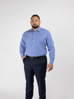 Chemise Rayee Max Capel Capel Grande Taille bleu homme grande taille - Capelstore