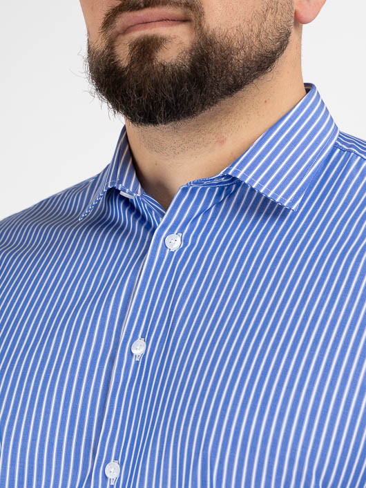 Chemise Rayee Max Capel Capel Grande Taille bleu homme grande taille - Capelstore