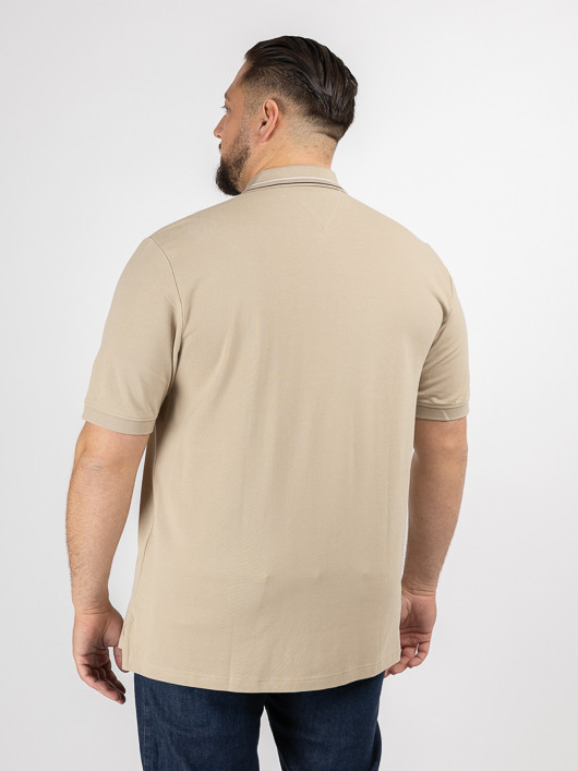 Polo Beige Tommy Hilfiger Grande Taille beige homme grande taille - Capelstore