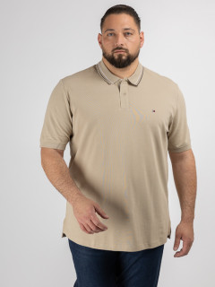 Polo Beige Tommy Hilfiger Grande Taille beige homme grande taille - Capelstore
