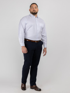 Chemise Max Double Retors Capel Grande Taille blanc homme grande taille - Capelstore