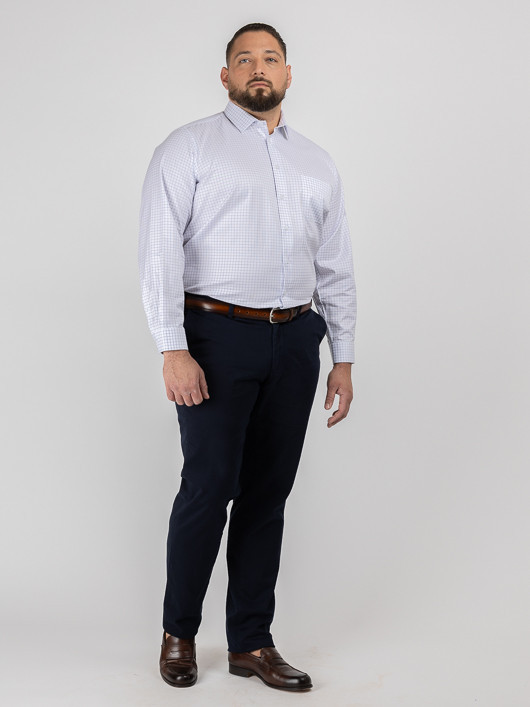 Chemise Max Double Retors Capel Grande Taille blanc homme grande taille - Capelstore