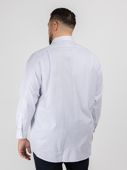 Chemise Max Double Retors Capel Grande Taille blanc homme grande taille - Capelstore