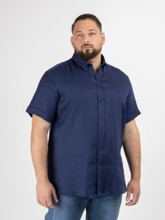 Chemisette Zack Lin Marine Capel Grande Taille  homme grande taille - Capelstore