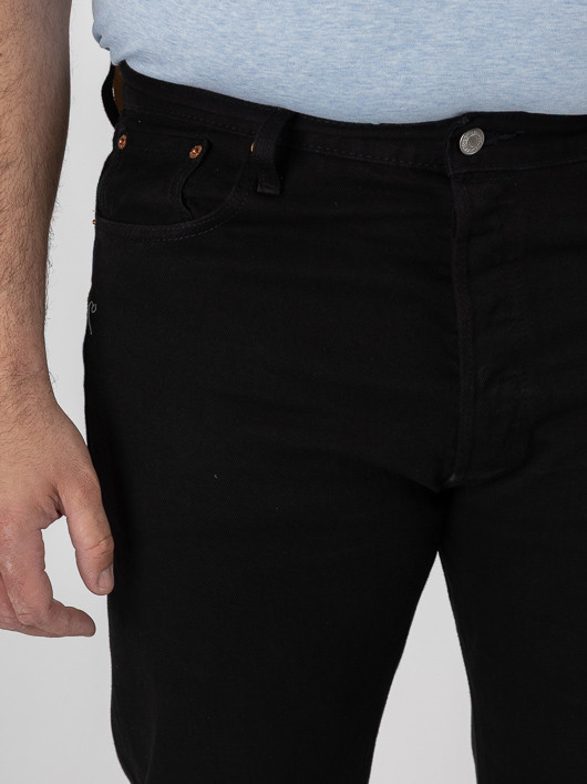 Jean 501 Levi's Listless Grande Taille noir homme grande taille - Capelstore