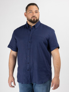 Chemisette Zack Lin Marine Capel Grande Taille  homme grande taille - Capelstore