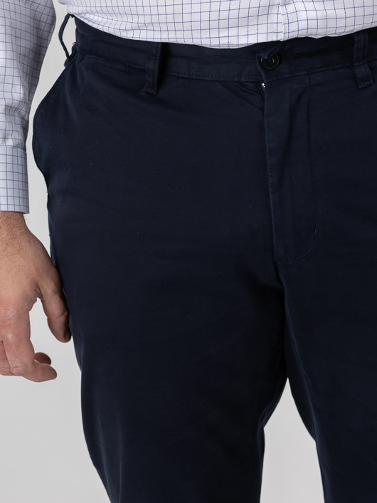 Chino Marine Tommy Hilfiger Grande Taille marine homme grande taille - Capelstore