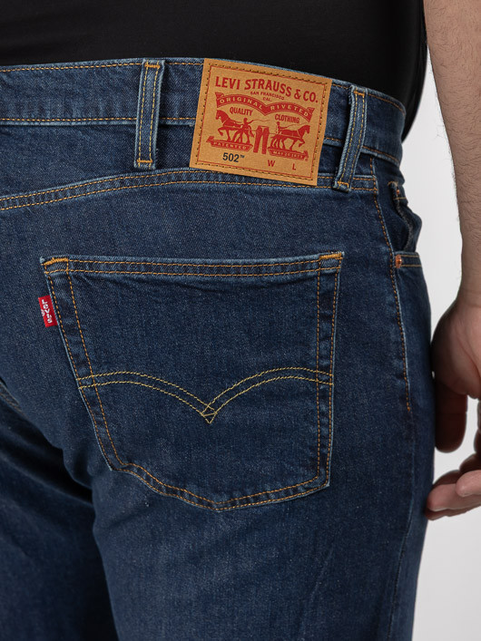 Jean 502 Levi's Clean Run Grande Taille bleu brut homme grande taille - Capelstore