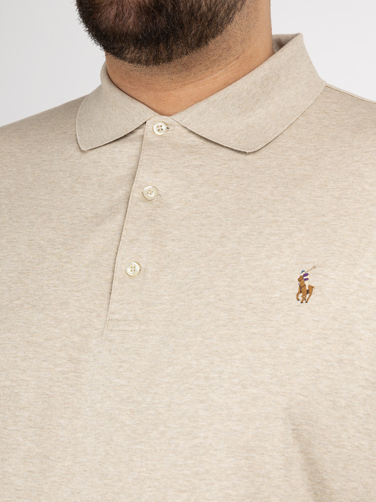 Polo Beige Ralph Lauren Grande Taille beige homme grande taille - Capelstore