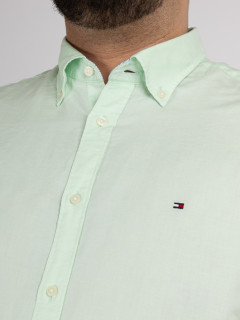 Chemise Coton/lin Blanc Tommy Hilfiger Grande Taille  homme grande taille - Capelstore