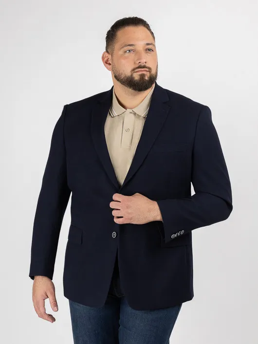 Veste Texturee Grands Drapiers Capel Grande Taille marine homme grande taille - Capelstore