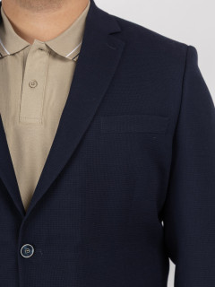 Veste Texturee Grands Drapiers Capel Grande Taille marine homme grande taille - Capelstore