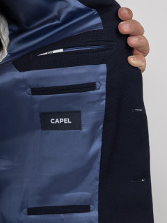 Veste Texturee Grands Drapiers Capel Grande Taille marine homme grande taille - Capelstore