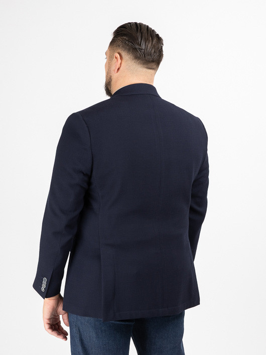 Veste Texturee Grands Drapiers Capel Grande Taille marine homme grande taille - Capelstore