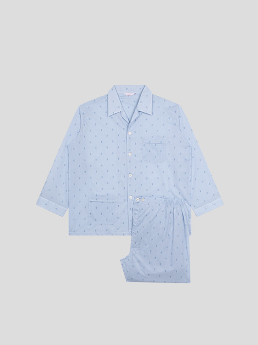 Pyjama Abeilles Derek Rose Grande Taille bleu homme grande taille - Capelstore