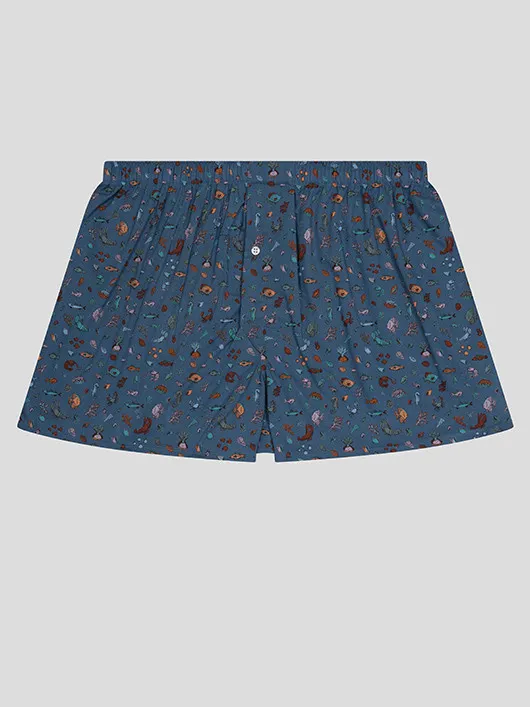 Calecon Poissons Derek Rose Grande Taille bleu/multicolore homme grande taille - Capelstore