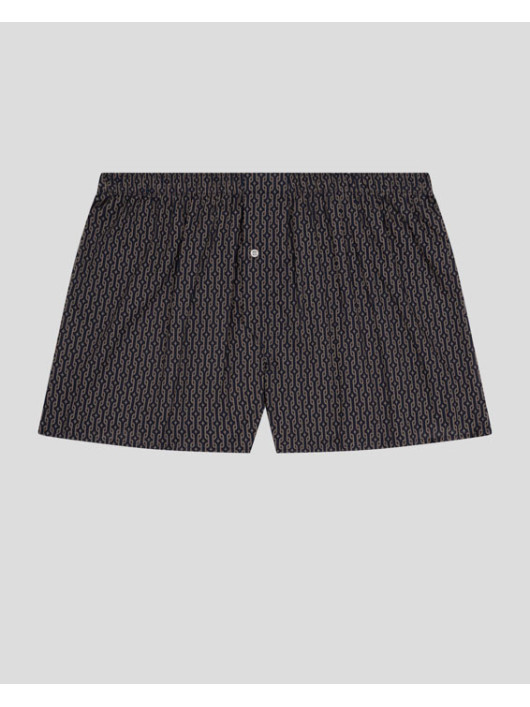 Calecon Motifs Geometriques Derek Rose Grande Taille marine/taupe homme grande taille - Capelstore
