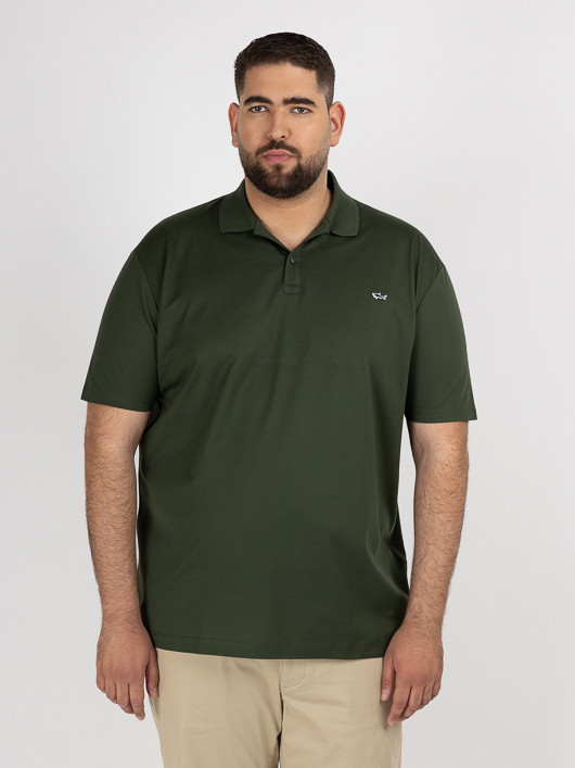 Polo Pique Kaki Paul & Shark Grande Taille  homme grande taille - Capelstore